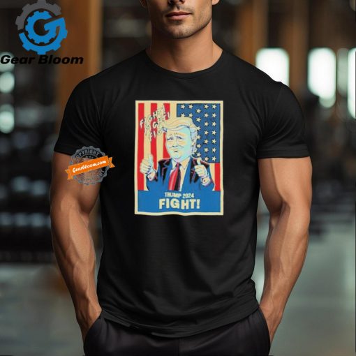 Official Fight fight fight Donald Trump 2024 meme T shirt