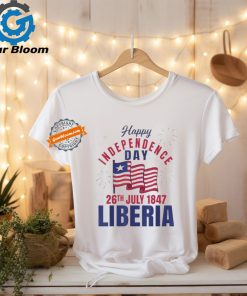 Official Happy Liberia independence day 26th july 1847 Liberia liberian flag T shirt