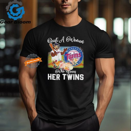 Official Just A Woman Who Loves Her Minnesota Twins Mascot Shirt