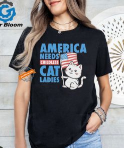 Official Kamala America Needs Childless Cat Ladies T Shirt