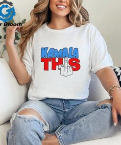 Official Kamala Harris This Middle Finger Salute Pointing Up Vote 4 Trump T Shirt