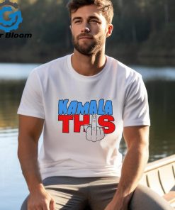 Official Kamala Harris This Middle Finger Salute Pointing Up Vote 4 Trump T Shirt