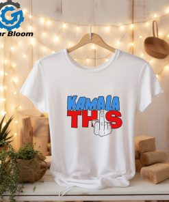 Official Kamala Harris This Middle Finger Salute Pointing Up Vote 4 Trump T Shirt