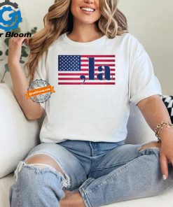 Official Kamala Harris comma LA 2024 president flag T shirt