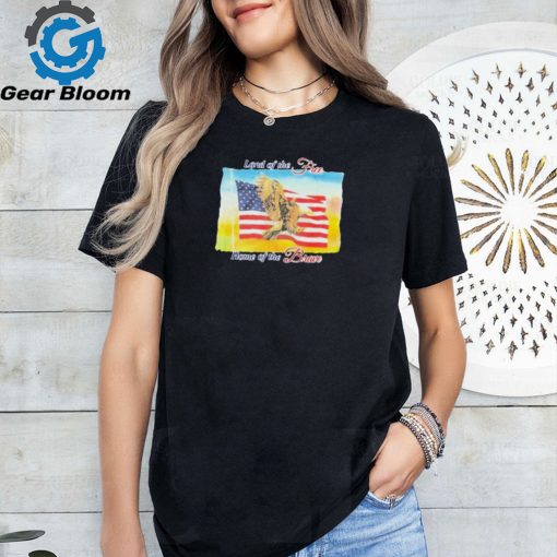 Official Land Of The Free Home Of The Brave United States Flag t shirt