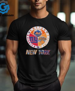 Official New York Mets New York Knicks New York Giants Sports City Fan Proud shirt