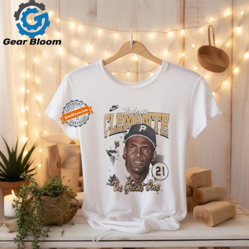 Official Nike Roberto Clemente Pittsburgh Pirates The Great One 21 T Shirt