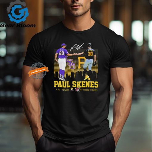 Official Paul Skenes LSU Tigers And Pittsburgh Pirates Signature Shirt