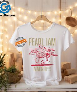 Official Pearl Jam Tour Madrid, Spain July 11, 2024 White T Shirt