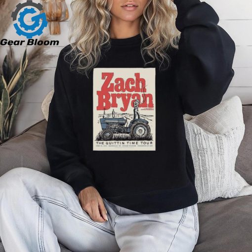 Official Poster Zach Bryan June 29 2024 Nissan Stadium Nashville TN t shirt