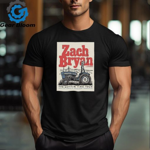 Official Poster Zach Bryan June 29 2024 Nissan Stadium Nashville TN t shirt