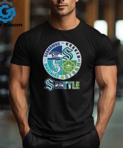 Official Seattle Sports Teams Logo 2024 Seahawks, Kraken, Mariners And Storm Shirt