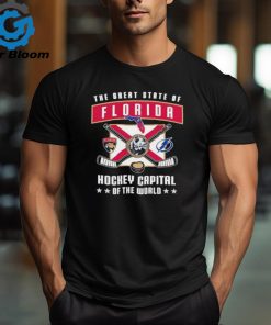 Official Tampa Bay Lightning And Florida Panthers The Great State Of Florida Hockey Capital Of The World Shirt