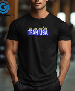 Official Team USA Minions Flag & Rings T Shirt