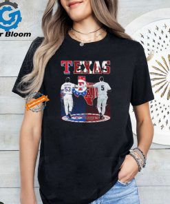 Official Texas Sports Teams Adolis Garcia And Hayden Schott Signatures Shirt