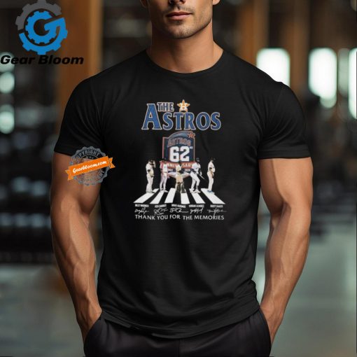 Official The Houston Astros Abbey Road Thank You For The Memories Signatures Shirt