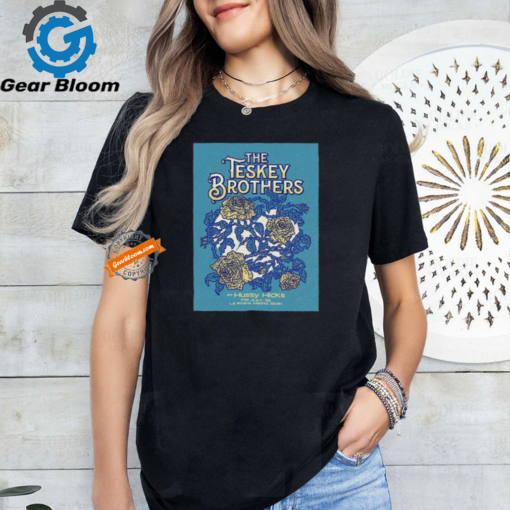 Official The Teskey Brothers July 19 2024 La Riviera Madrid Spain Poster Shirt Official The Teskey Brothers July 19 2024 La Riviera Madrid Spain Poster Shirt