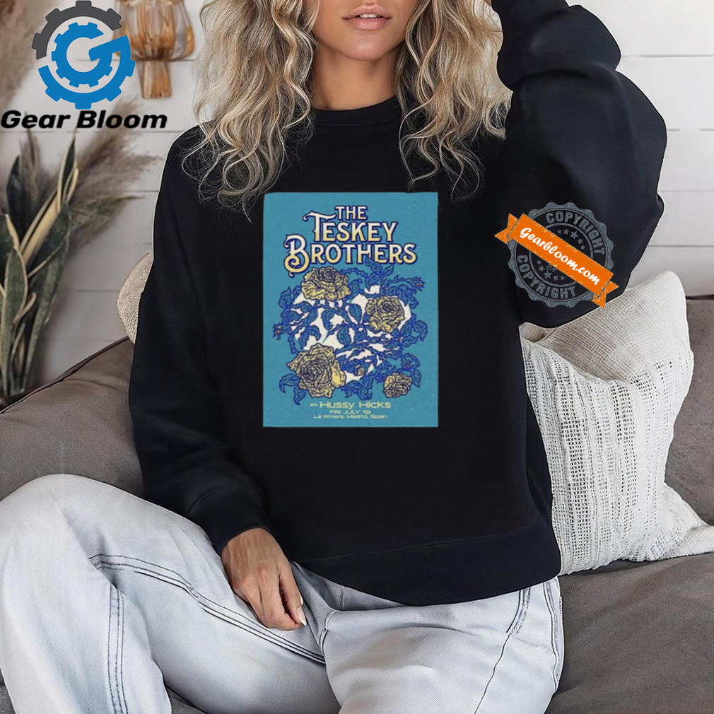 Official The Teskey Brothers July 19 2024 La Riviera Madrid Spain Poster Shirt Official The Teskey Brothers July 19 2024 La Riviera Madrid Spain Poster Shirt