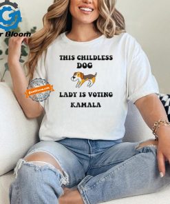 Official This childless dog lady is voting Kamala 2024 T shirt