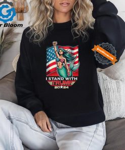 Official Us flag I stand with Trump 2024 T shirt