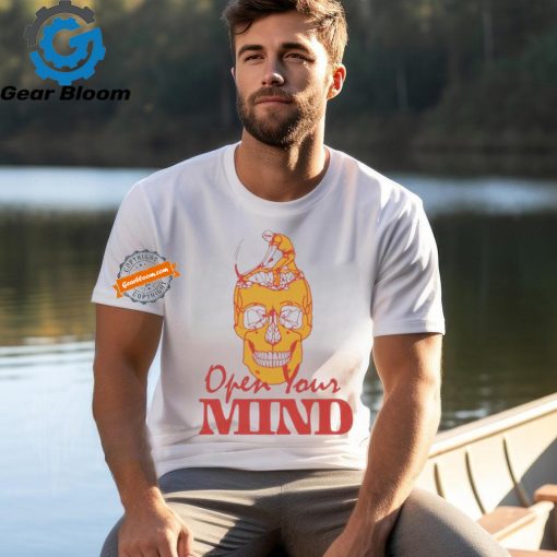 Open Your Mind Skull T Shirts