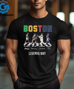 Original Boston Sports Teams Legends Players Abbey Road Signatures Shirt