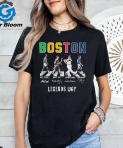 Original Boston Sports Teams Legends Players Abbey Road Signatures Shirt