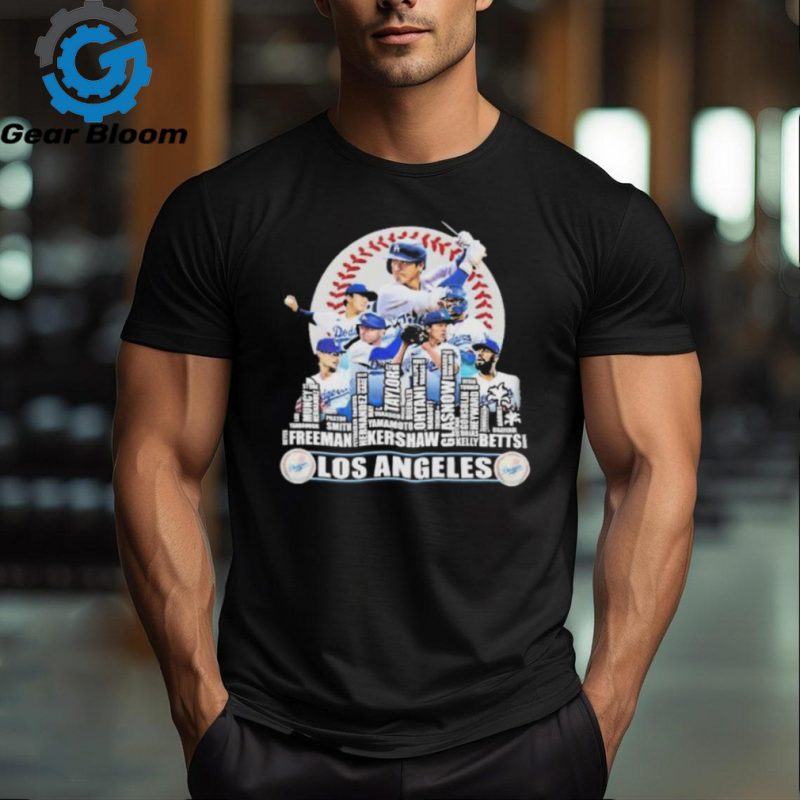 Original Los Angeles Skyline Los Angeles Dodgers Players 2024 Shirt ...