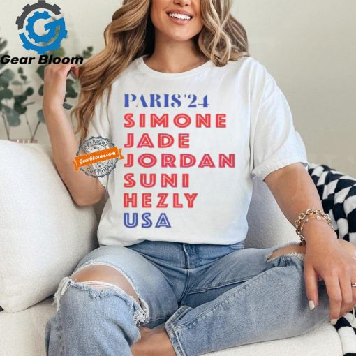 Paris Simone Jade Jordan Suni Hezle Usa 2024 Unisex T Shirt