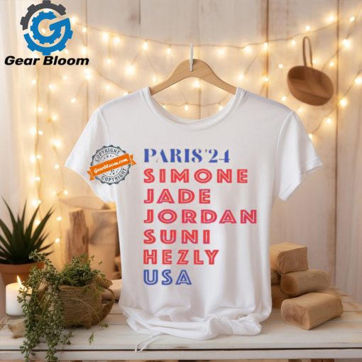 Paris Simone Jade Jordan Suni Hezle Usa 2024 Unisex T Shirt