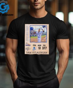 Sam Kulasingam was drafted with the 377th pick in the 13th round by Kansas City Royals shirt