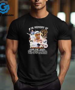 San Francisco Giants In memory of Orlando Cepeda 1937 2024 thank you for the memories shirt