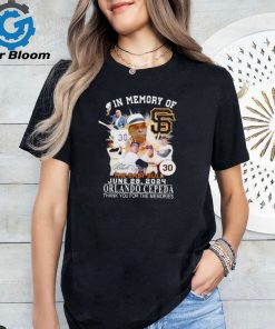 San Francisco Giants In memory of Orlando Cepeda 1937 2024 thank you for the memories shirt