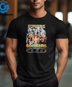 Scorpions 60 Years 1965 2025 thank you for the memories signature shirt