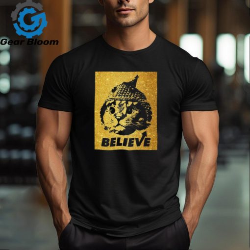 Shark Cat Solana Believe Gold Tee Shirt