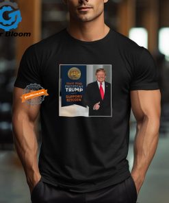 Stand with President Donald Trump support Bitcoin shirt