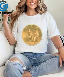 Trump 2024 Fighting For America Gold Coin Shirt