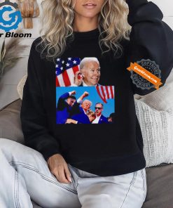 Trump shot attempted assassination shooting Biden worried split shirt