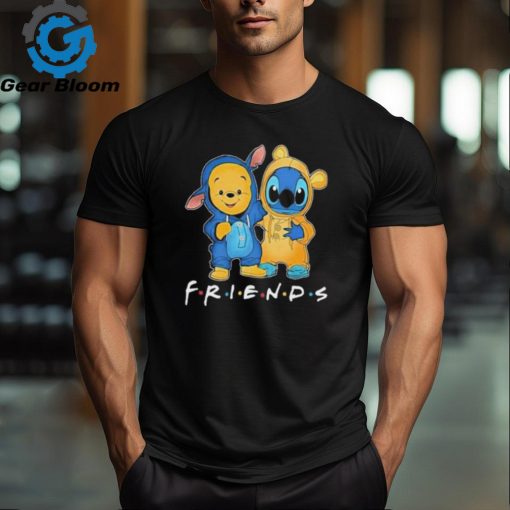 Winnie The Pooh Best Friends And Stitch Fan T Shirt