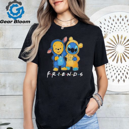 Winnie The Pooh Best Friends And Stitch Fan T Shirt