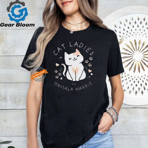 Women Cat Ladies For Kamala Harris Shirt