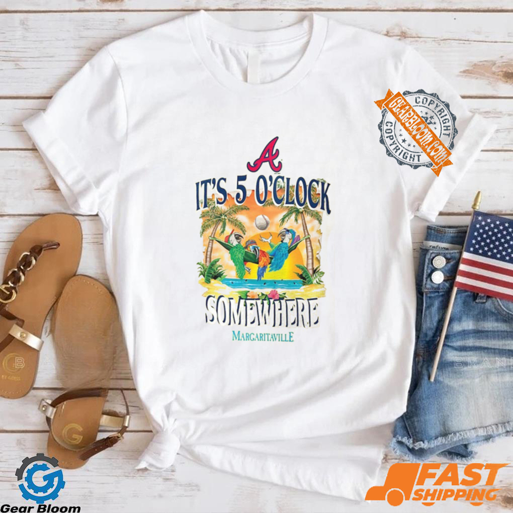 Atlanta Braves Five O'Clock Graphic T Shirt Atlanta Braves Five O'Clock Graphic T Shirt