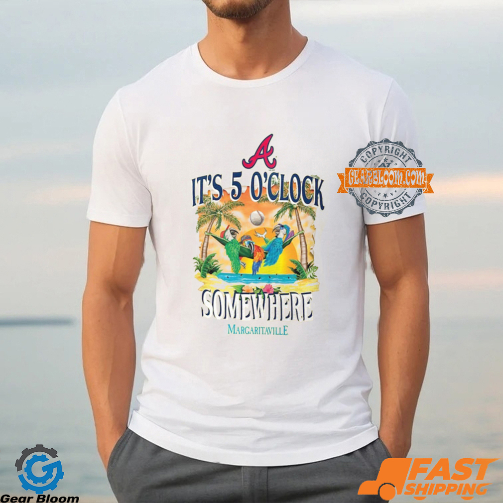 Atlanta Braves Five O'Clock Graphic T Shirt Atlanta Braves Five O'Clock Graphic T Shirt