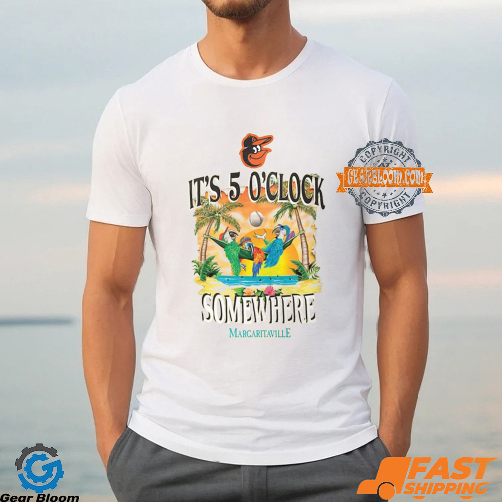 Baltimore Orioles Five O'Clock Graphic T Shirt Baltimore Orioles Five O'Clock Graphic T Shirt