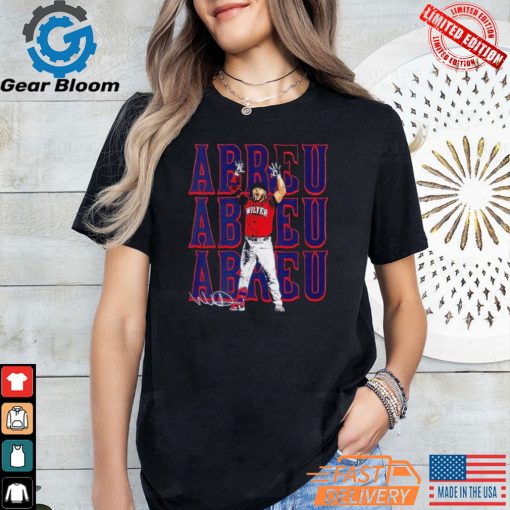 Boston Red Sox Wilyer Abreu Signature Repeat Cartoon Shirt