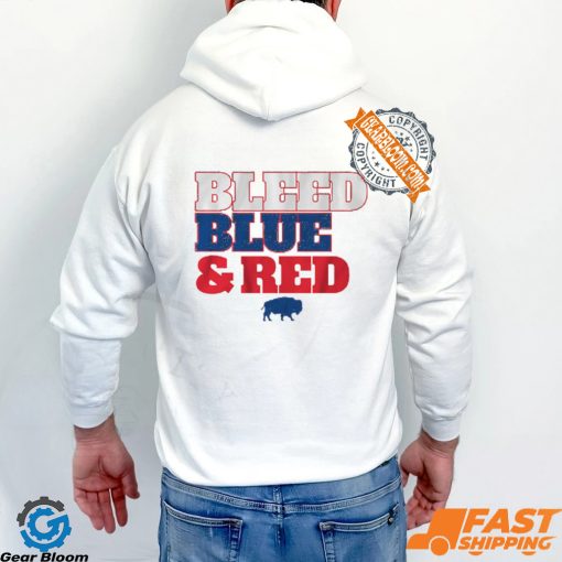 Buffalo Football Bleed Blue & Red Shirt