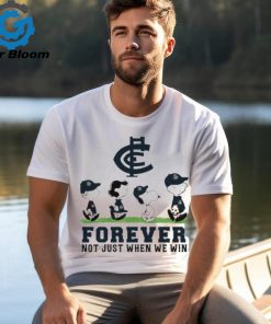 Carlton Blues Snoopy Abbey Road Forever Not Just When We Win Shirt