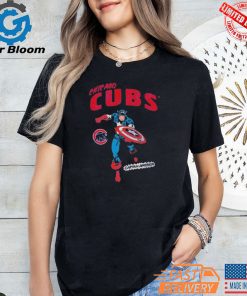 Chicago Cubs Youth Team Captain America Marvel T Shirt
