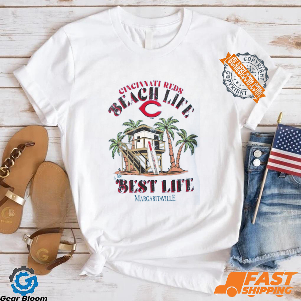 Cincinnati Reds Beach Hut Graphic T Shirt Cincinnati Reds Beach Hut Graphic T Shirt