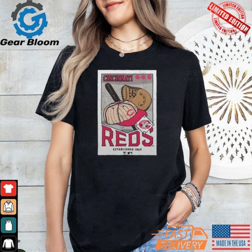 Cincinnati Reds Levelwear Uphill Cooperstown Collection Core Logo Shirt